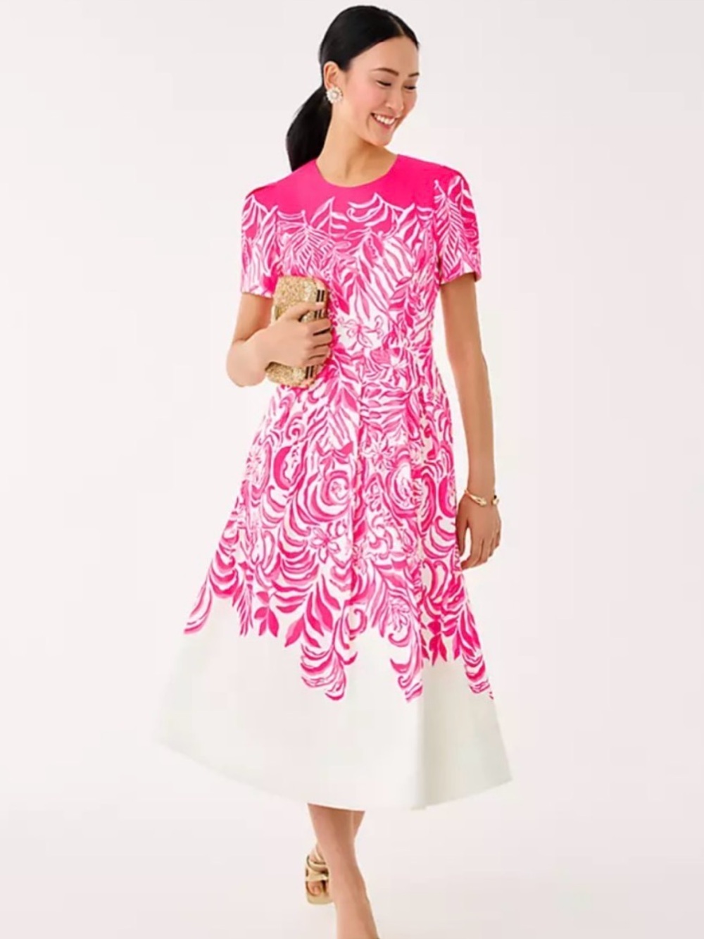 NWT Lilly Pulitzer Loradonna Stretch Midi Dress